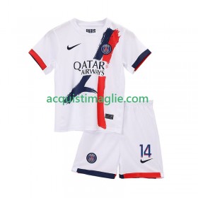 Divisa di Calcio Paris Saint Germain Desire Doue 14 Bambino Trasferta 2025/2026